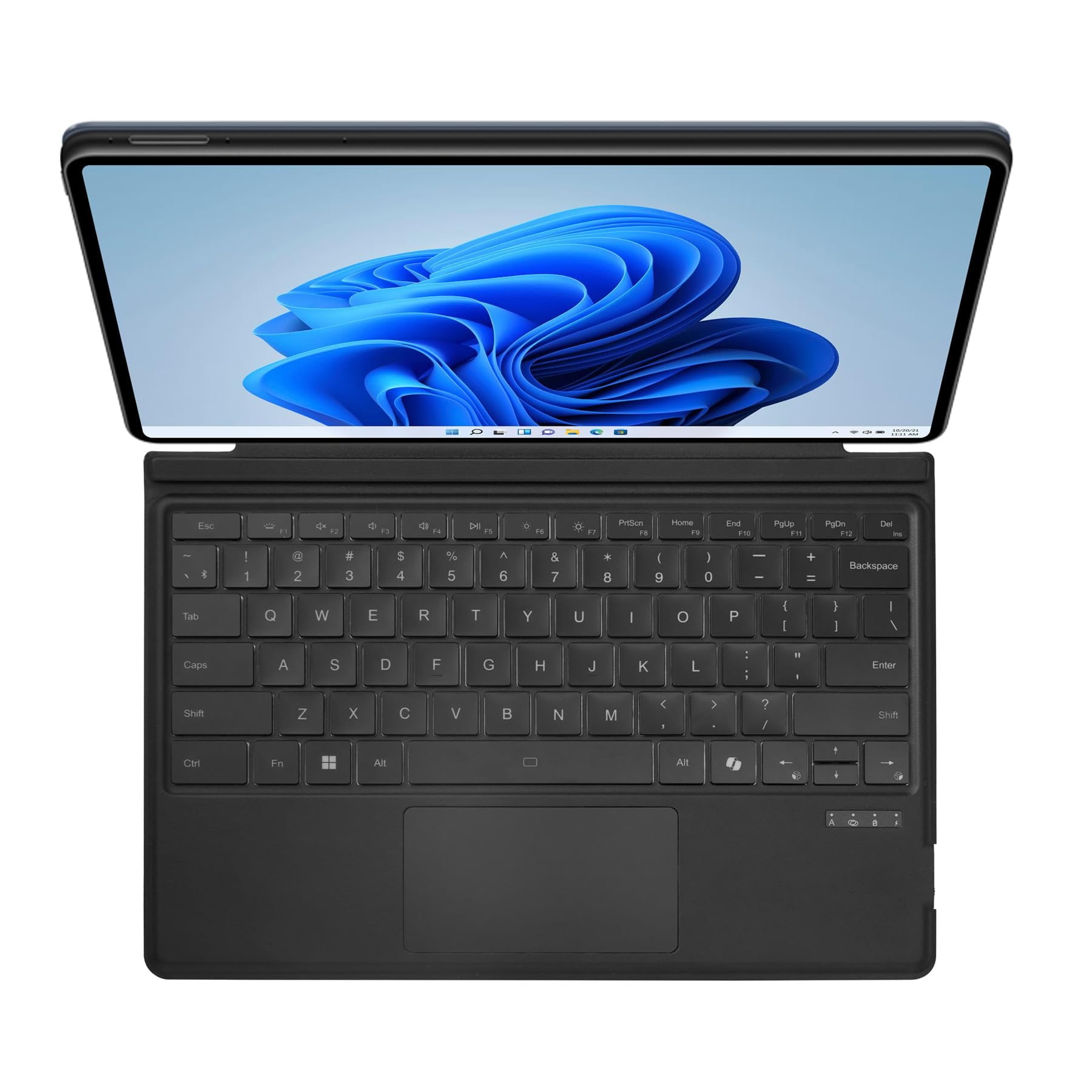 ADESSO Surface Pro Case with Bluetooth Keyboard and Touchpad Slim Quiet Fast Scissor Switch Keys Faux Suede and Leather Cover for Surface Pro 3 4 5 6 7 Ultra Slim Aluminum