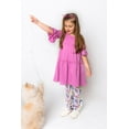 thumbnail image 4 of Millie Loves Lily Girls Fuschia Tiered Dress and Legging Set,Toddler Girls,Size 4T, 4 of 5