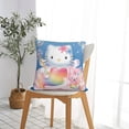 thumbnail image 4 of Hello Kitty Pillow Cover, Square Throw Pillow Cases For Couch Sofa Bed Living Room,Home Decorative, 26"X26", 4 of 9