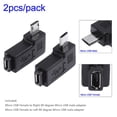 thumbnail image 4 of 2pcs 90 Degree Micro USB Female to Micro USB Male Adapter Connector, 4 of 6
