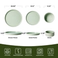 thumbnail image 6 of Famiware Star Series 12 Pieces Dinnerware Set, Light Green, 6 of 6
