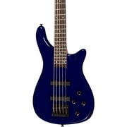 Rogue LX205B Series III Fretted 5-String Solid Body Bass Guitars, Metallic Blue