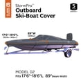 thumbnail image 4 of Classic Accessories StormPro Heavy-Duty Outboard Ski-Boat Cover, Fits boats 17 ft 6 in - 18 ft 6 in long x 89 in wide, 4 of 11