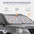 thumbnail image 3 of Goofa I Love USA Pattern 2 Piece Car Windshield Sun Shade Foldable | Front Windshield Shade for Sun, Heat and UV Rays | Sunshade for Car Front Window-Small, 3 of 7
