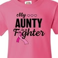 thumbnail image 4 of Inktastic Breast Cancer Awareness My Aunty is a Fighter Youth T-Shirt, 4 of 5