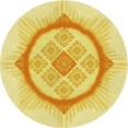 thumbnail image 1 of Ahgly Company Tapis d'Intérieur Lavables en Machine, Carrés, Jaune Transitionnel, 3' Carré, 1 of 7