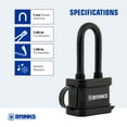 thumbnail image 4 of Brink's Weather Resistant 40mm Laminated Steel Padlock, 4 of 8