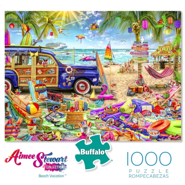 Rompecabezas de 1000 piezas Buffalo Games Aimee Stewart Vacaciones en la playa