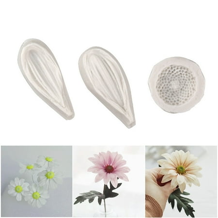 

RABBITH Silicone Fondant Molds Cake Decorating Gadgets Baking Moulds Daisy Stamen Shapes