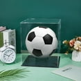thumbnail image 4 of Basketball Display Case Clear Acrylic Basketball Box Holder with Stand Soccer Ball Showcase Sports Memorabilia Protector 10.35x10.35x12.44 inch Colorful, 4 of 5