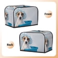 thumbnail image 3 of Lsque Terrier Takes A Bath With Shower Cap Print 2 Slice Toaster Cover , Kitchen Appliance Dustproof Protector , Toaster Protector Dustproof Kitchen Appliance Cover, 3 of 7