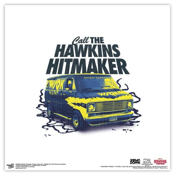 Gallery Pops Netflix Stranger Things: Season 5 (2025) - WSQK 94.5 FM Hawkins Hitmaker Wall Art