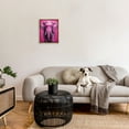 thumbnail image 3 of Stupell Industries Vivid Pink Elephant Animals & Insects Painting Brown Floater Framed Canvas Art Print Wall Art, 17 x 21, 3 of 10