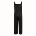 thumbnail image 3 of MORTTIC Women's Summer Floral Print Pockets Square Neck Sleeveless Wide Leg Casual/Formal Jumpsuit Black S, 3 of 4