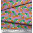 thumbnail image 2 of Soimoi Polyester Crepe Fabric Berries & Autumn Leaves Print Fabric by Yard 42 Inch Wide, 2 of 3
