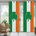 thumbnail image 5 of Outdoor Curtains for Patio Waterproof, St. Patrick's Day Outdoor Privacy Panels Grommet, Irish Flag Green Lucky Shamrock Blackout Outside Curtains for Porch/Cabana/Pergola/Gazebo 54"x108", 1 Panel, 5 of 8