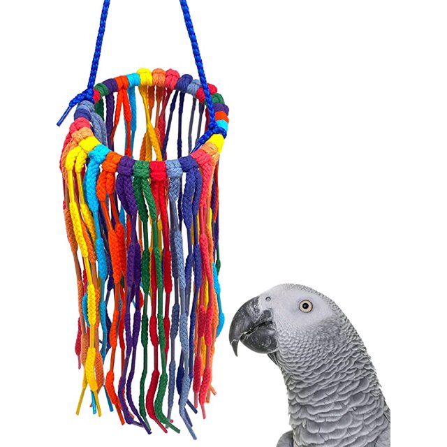 Bonka pájaro juguetes colorido algodón masticar tirar Quaker loro guacamayo gris africano cacatúa Quaker loro periquito pinzón JAMW Sencillez
