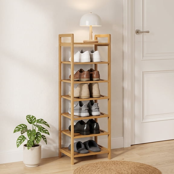 7-Tier Bamboo Shoe Rack