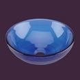 thumbnail image 3 of Renovator's Supply Frosted Blue Tempered Glass Mini Vessel Sink with Drain, 3 of 3