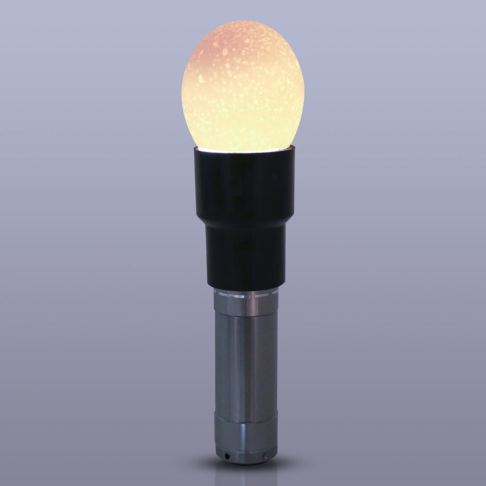 4 couleurs à piles Bright Cool LED Lumière Candling Lampe Volaille Oeuf Candler Candler Testeur Lampe Incubateur pour surveiller le développement de lembryon dans loeuf Testeur doeufs argent 