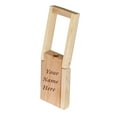 thumbnail image 2 of CrownLit Personalized Wooden Pen Stand with Keychain and Wooden Ball Pen, 2 of 2