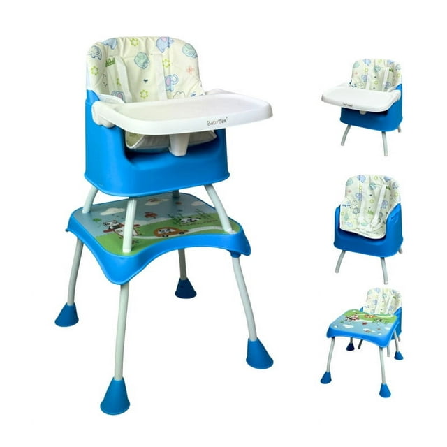 Silla Alta The Baby Shop The Baby Shop con Bandeja y Cinturón de 5 puntos Azul