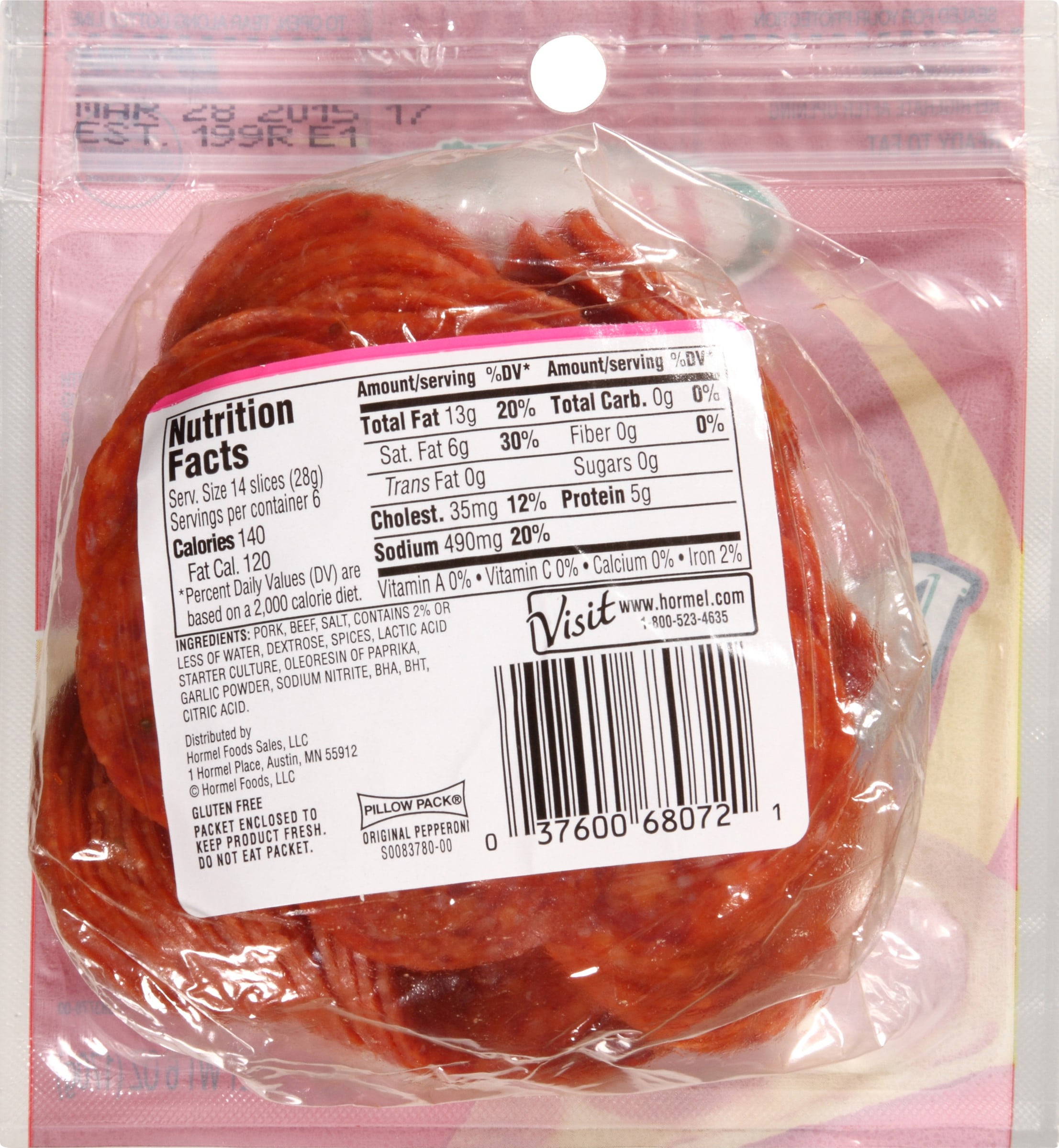 Hormel Pepperoni Nutrition Information Besto Blog