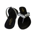 thumbnail image 2 of StarBay Women's Stylish Triple Strap Sandal Flats, Thong Flip Flop, 2 of 3