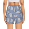 thumbnail image 4 of Fotbe Cute Fat Cat Womens High Waist Running Shorts Athletic Workout Quick Dry Shorts for Women with Pockets Gym Yoga Summer Shorts-XX-Large, 4 of 9