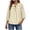 Beige 3/4 Sleeve Tops, variant on Htigea Womens Tops 3/4 Puff Sleeve Bow Tie Front Shirts Cute Top Solid Color Casual Loose Fit Everyday Blouses Light Blue XXL