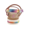 thumbnail image 3 of Kensie Girl Platform Hook & Loop Little Kids Footbed Sandals - Light Multicolor, 12, 3 of 6