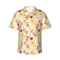 thumbnail image 2 of Xecao Rabbit And Balloon print Hawaiian shirt - a stylish short-sleeve button-down for men, perfect for casual beach and tropical outings., 2 of 9