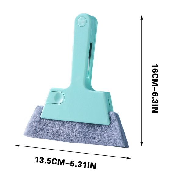 Cepillo de limpieza para huecos de puertas, ranuras y hendiduras. Cabezal giratorio de 360° flexible para marcos de ventanas, sellos y rieles. Cerdas suaves para suciedad incrustada, polvo y mugre.