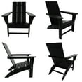 WestinTrends Ashore Adirondack Chairs Set of 4, All Weather Poly Lumber