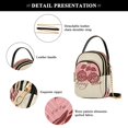 thumbnail image 5 of DIXRUYEE Cross Body Shoulder Handbags Bags Fashion Rose Script Pattern, 5 of 7