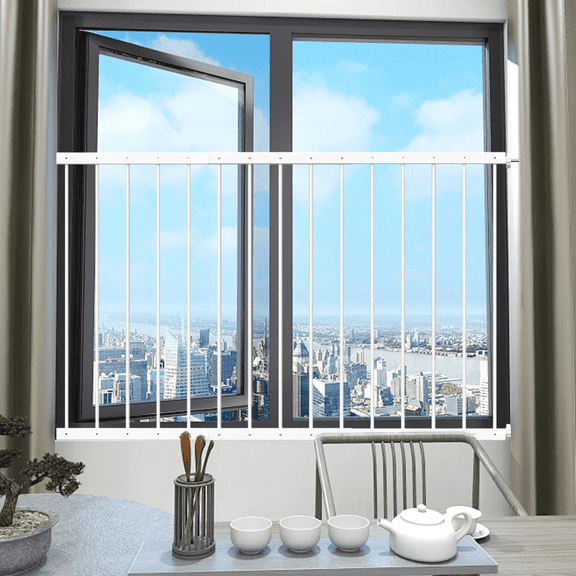 Fairy Baby Window Guards for Children 36.22"-61.42"Adjustable Wide Prevents Accidental Falls 2 Piece