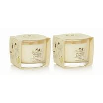 Yankee Candle Signature Votive Mini Candle Jar, Iced Banana Pop Scent, Natural Soy Wax Blend Candle with Natural Fiber Wick, 1.3 OZ Glass Jar (Pack of 2)