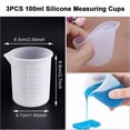 thumbnail image 4 of Tasses à Mesurer en Silicone pour Résine Époxy, Tasses de Mélange Réutilisables Récipient de Coulée de Résine avec Bâtonnets de Mélange pour Résine, 4 of 7