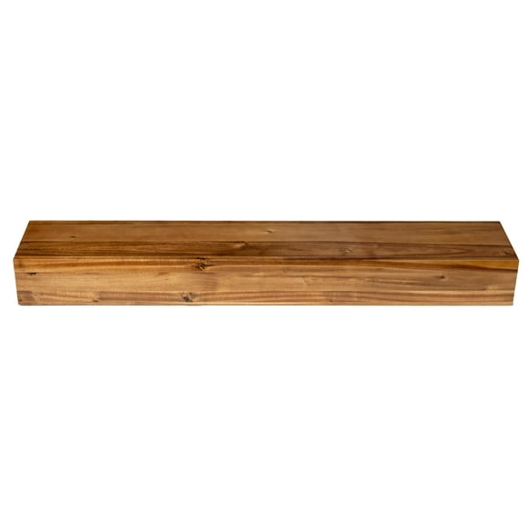Elements Acacia Wood Mantel Gloss Finish, 45IN