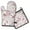 Pioneer Flower, variant on Pioneer Flower Kitchen Oven Mitt and Pot Holder Sets 2 Pcs for Baking, Cooking and Grilling, Heat Resistant Up To 392 °F