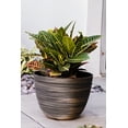 thumbnail image 4 of XBrand Modern Nested Round Textured Indoor Outdoor Pot Planter, Set of 3, 12 Inch Tall, 4 of 7