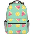 thumbnail image 1 of Orange Watermelon School Book bag Hiking Travel Camping Backpack Lightweight Daypack, 1 of 7