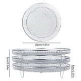 Air Fryer Accessories 2-Tier Metal Rack Kitchen Gadgets for Baking Frying and Home Cooking. — image 6