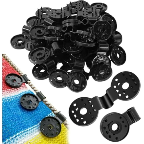 Awning Fabric Heavy Duty Locking Clip, 100/50 PCS Tarp Clips Heavy Duty Lock Grip, Garden Clips for Netting, Sun Shade Cloth Clips with Grommets for Anti Bird Netting, Tents (Small 50Pcs)