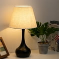 thumbnail image 2 of Modern Table Set of 2 Desk Beside Lamp Dorm Office Living Room Lamps,Black, 2 of 5