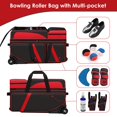 thumbnail image 3 of Roller de bolos Aleemin de 3 bolas con ruedas y compartimento para zapatos, 3 of 7