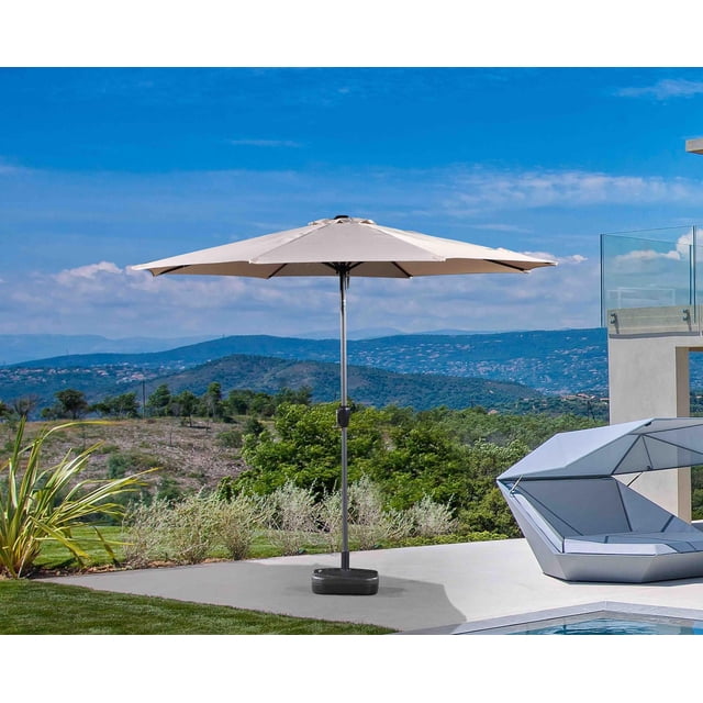 DENIA 10ft Patio Aluminum Market Umbrella