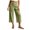 Green, variant on Bosfbaoi Pants for Women Drawstring Expandable Waist Linen Straight Leg Womens Pants Casual Full Length Palazzo Beach Trousers with Side Pockets