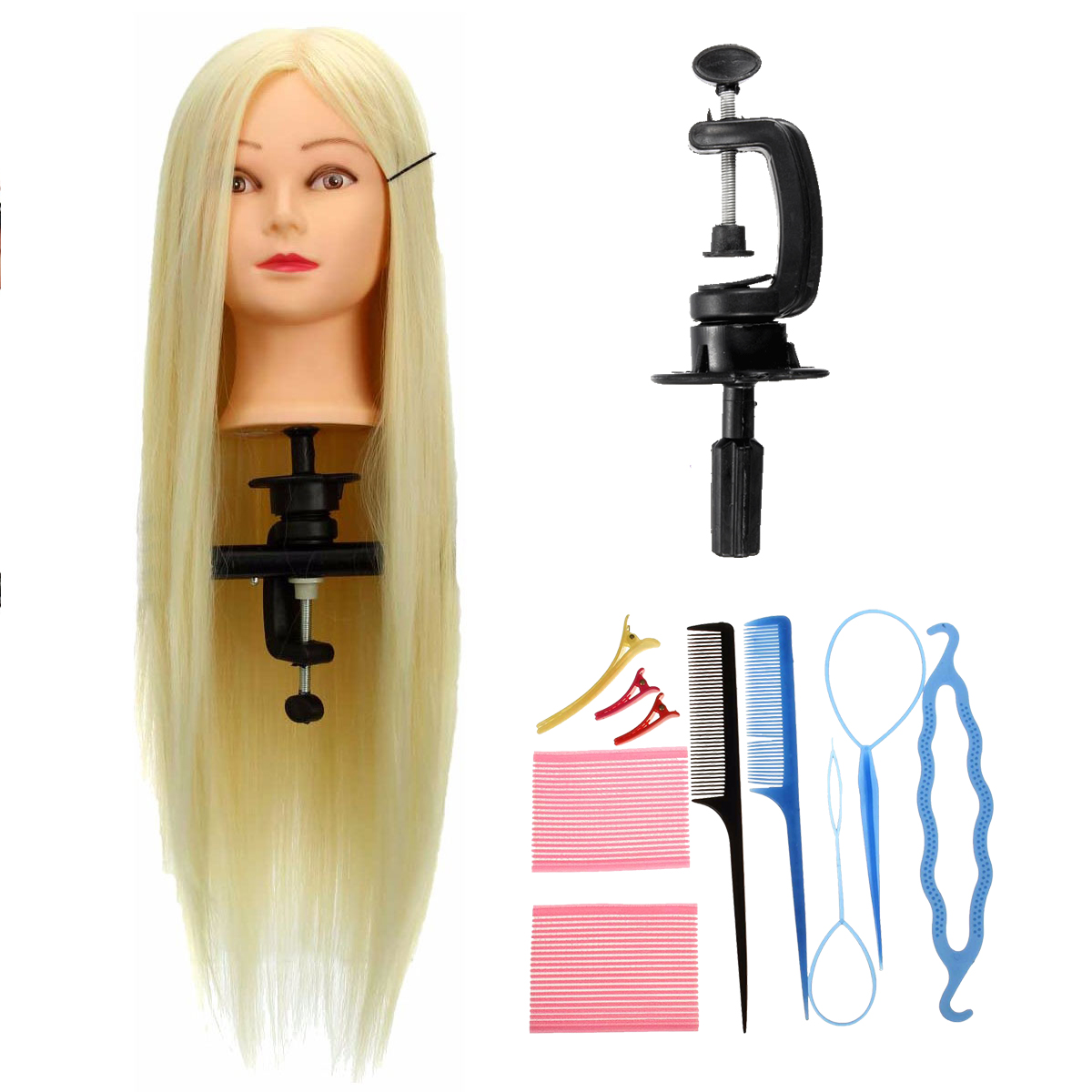 hair makeup doll head