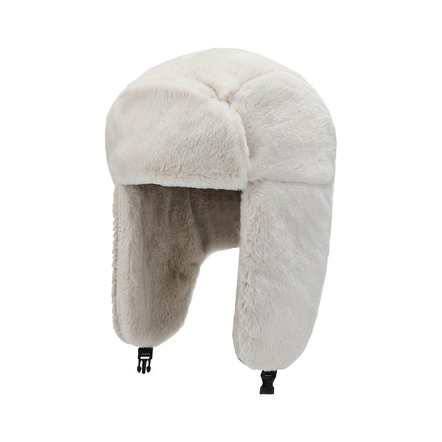 Thinsony Polyester Hat Comfortable And Wide Coverage Must-Have For Daily Wear Exquisite Craft Earflap Caps white 1Set